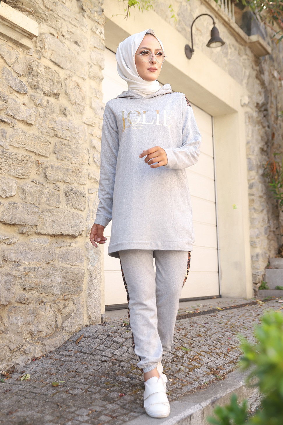 Tunık + Pantolon Gri - 8328