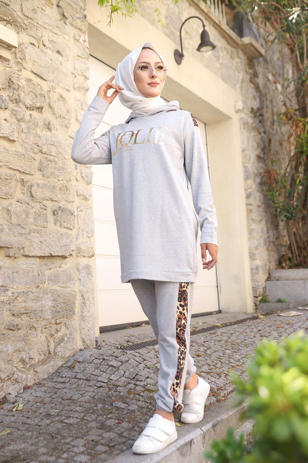 Tunık + Pantolon Gri - 8328