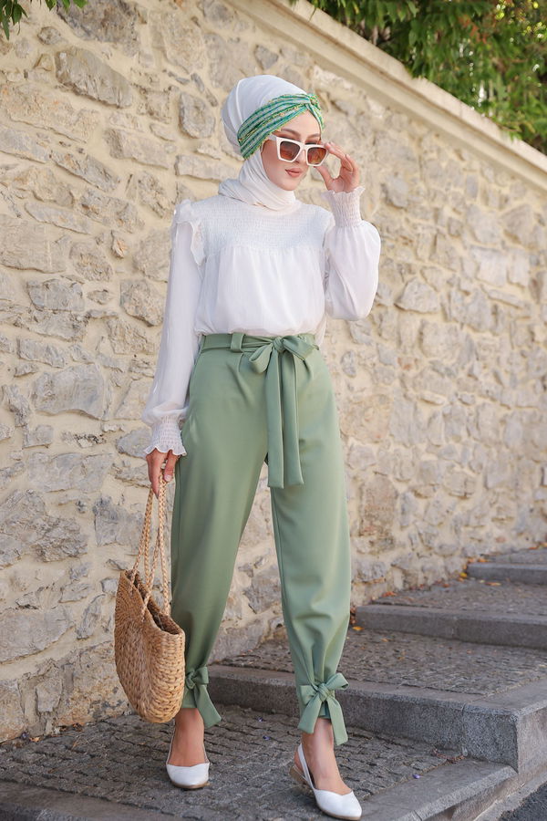 3249 PANTOLON Yeşil - 3249 YEŞİL