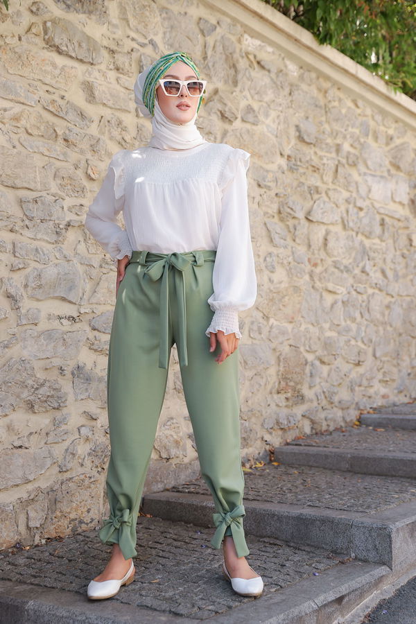 3249 PANTOLON Yeşil - 3249 YEŞİL