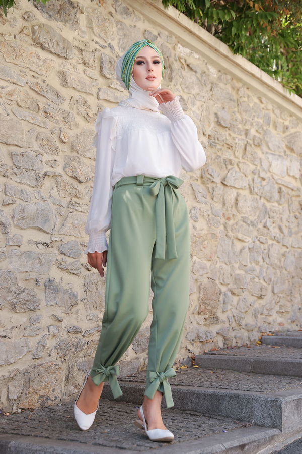 3249 PANTOLON Yeşil - 3249 YEŞİL