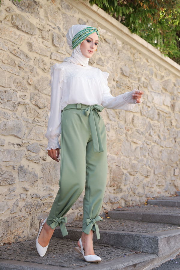 3249 PANTOLON Yeşil - 3249 YEŞİL