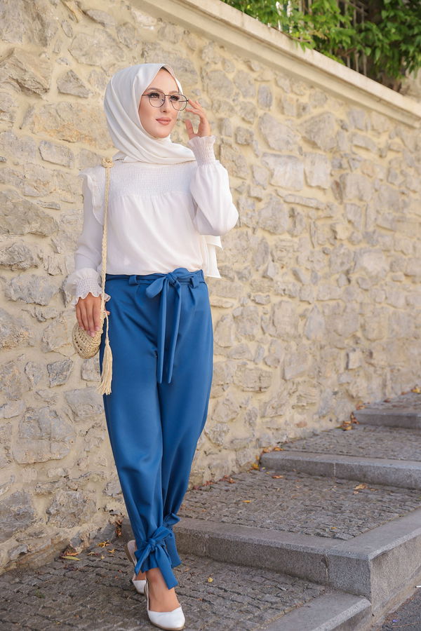 3249 PANTOLON Mavi - 3249 MAVİ
