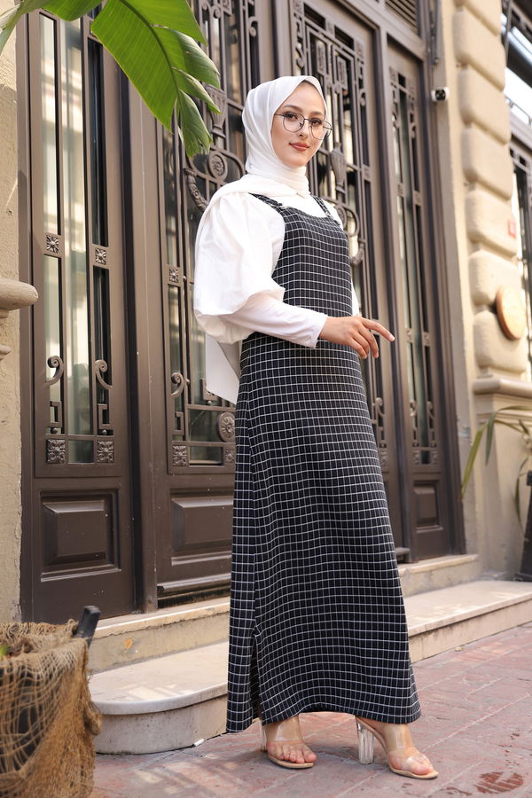 Kareli Salopet  Siyah - 4128