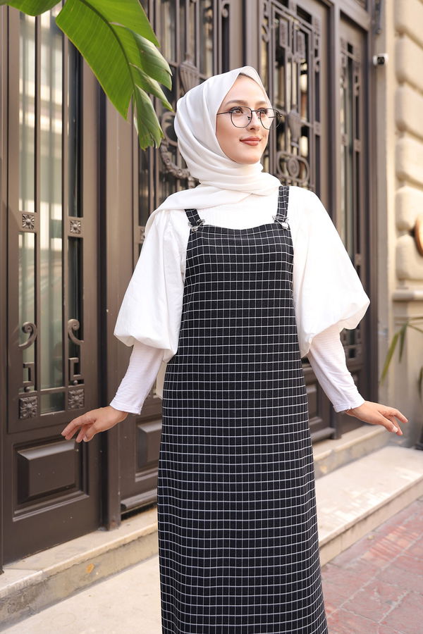 Kareli Salopet  Siyah - 4128