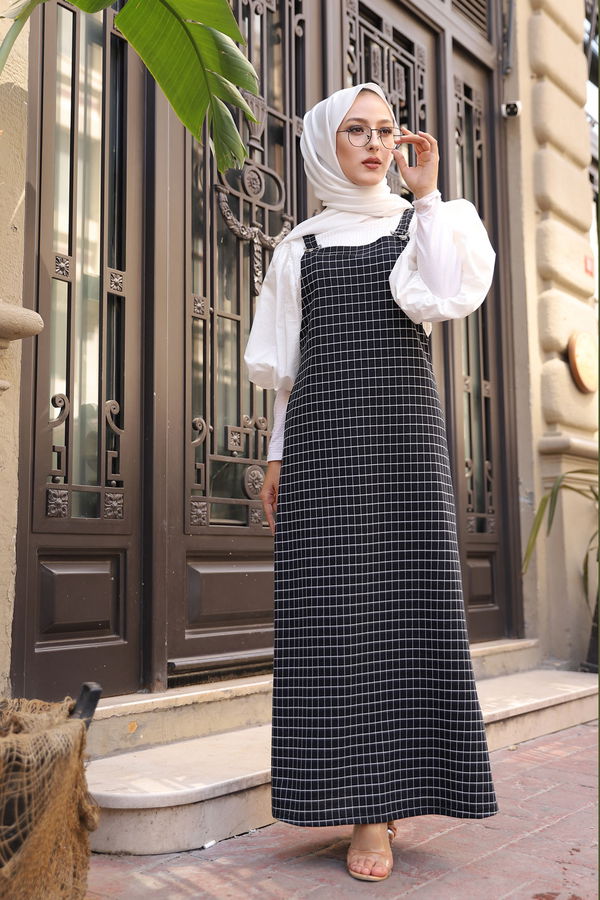 Kareli Salopet  Siyah - 4128