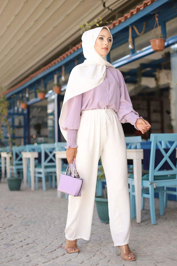 Pantolon Beyaz - 3251
