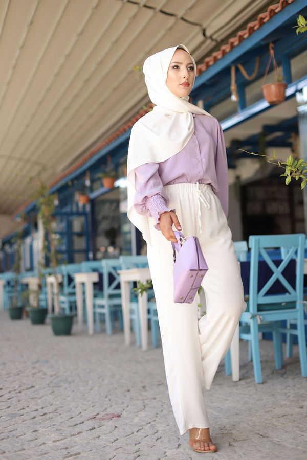 Pantolon Beyaz - 3251