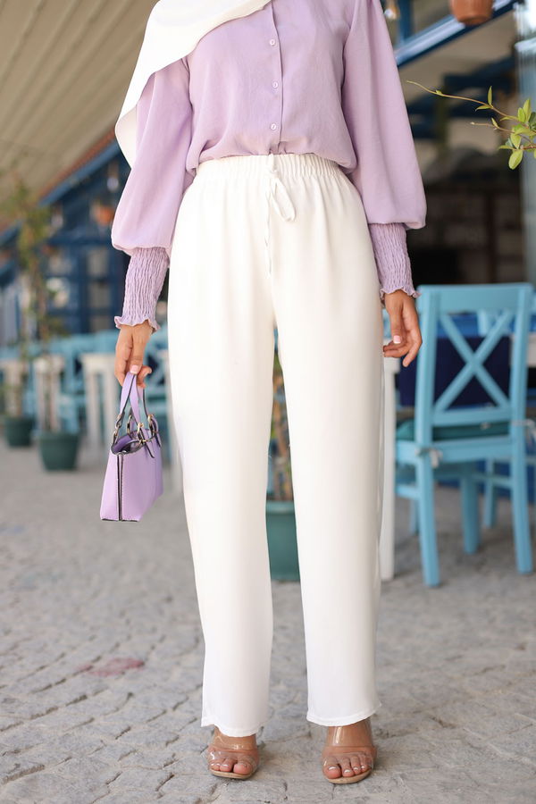 Pantolon Beyaz - 3251