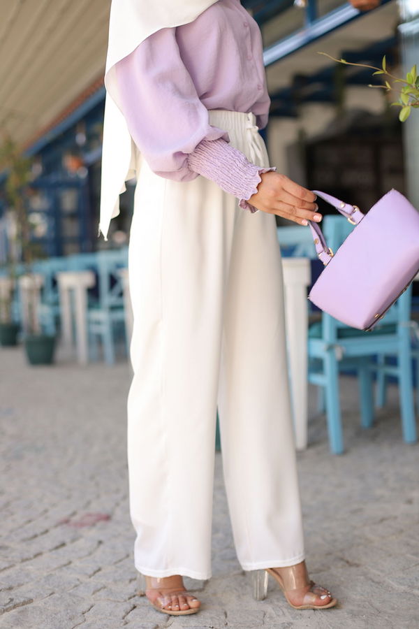 Pantolon Beyaz - 3251