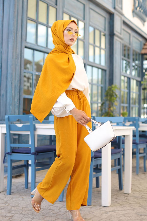 Pantolon Sarı - 3251 Sarı