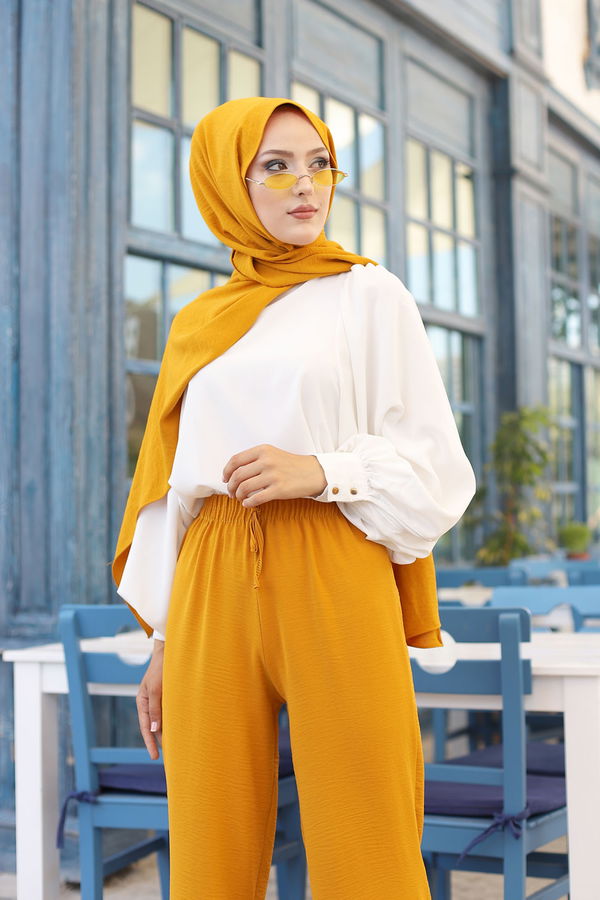 Pantolon Sarı - 3251 Sarı