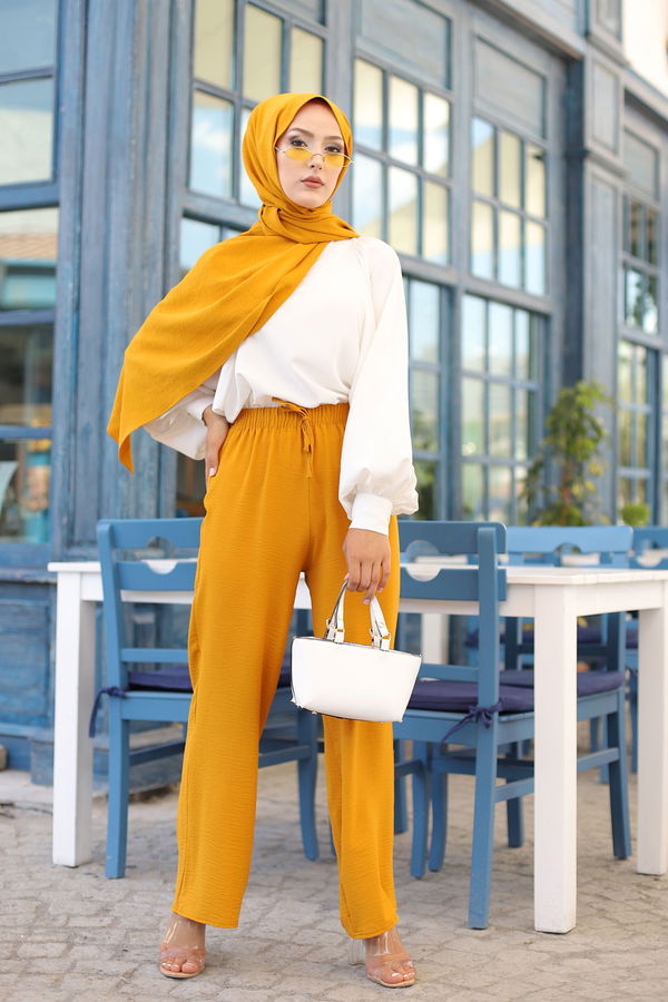 Pantolon Sarı - 3251 Sarı