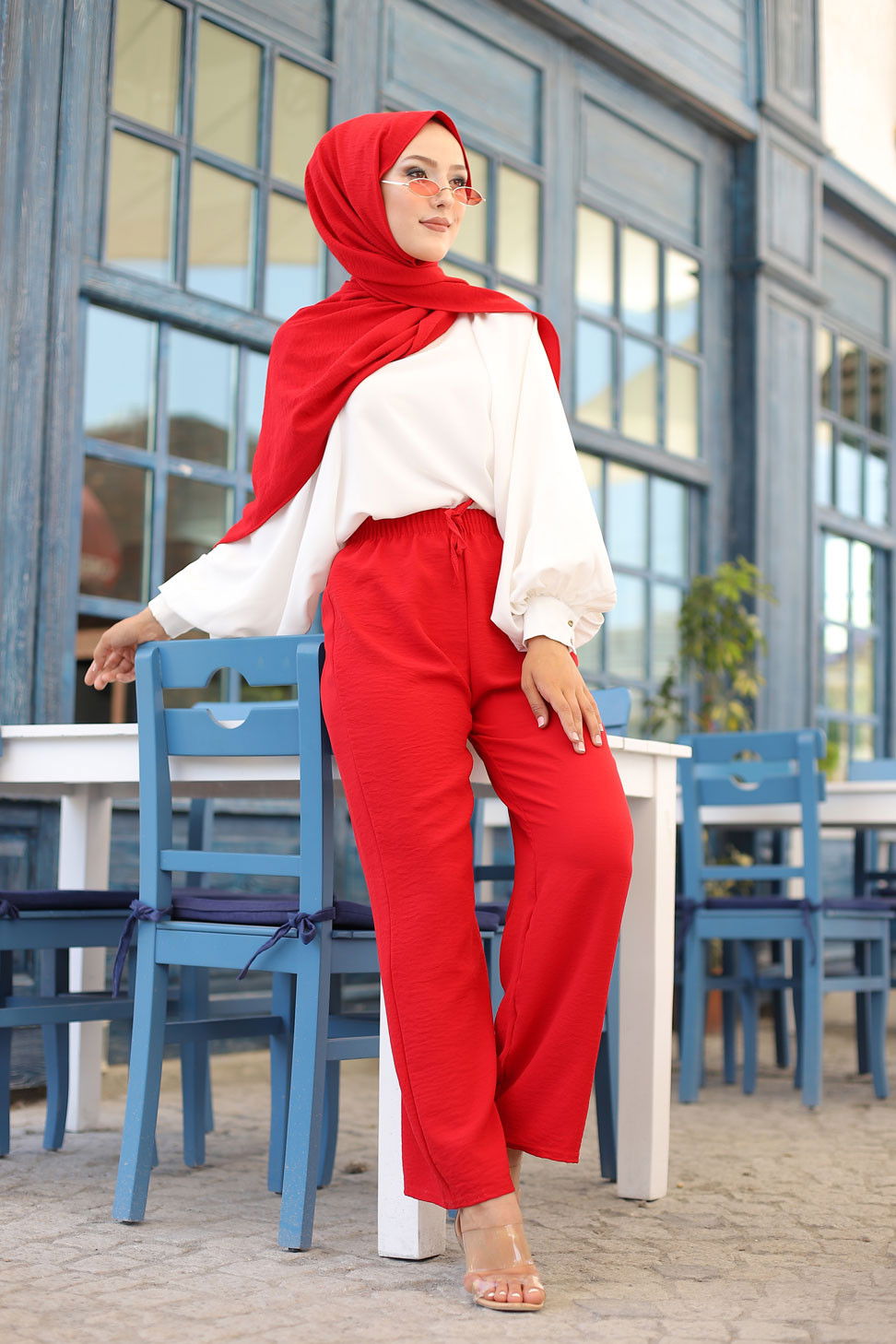 Pantolon Kırmızı - 3251