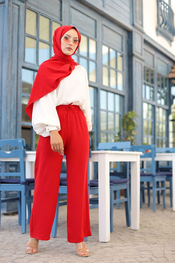 Pantolon Kırmızı - 3251