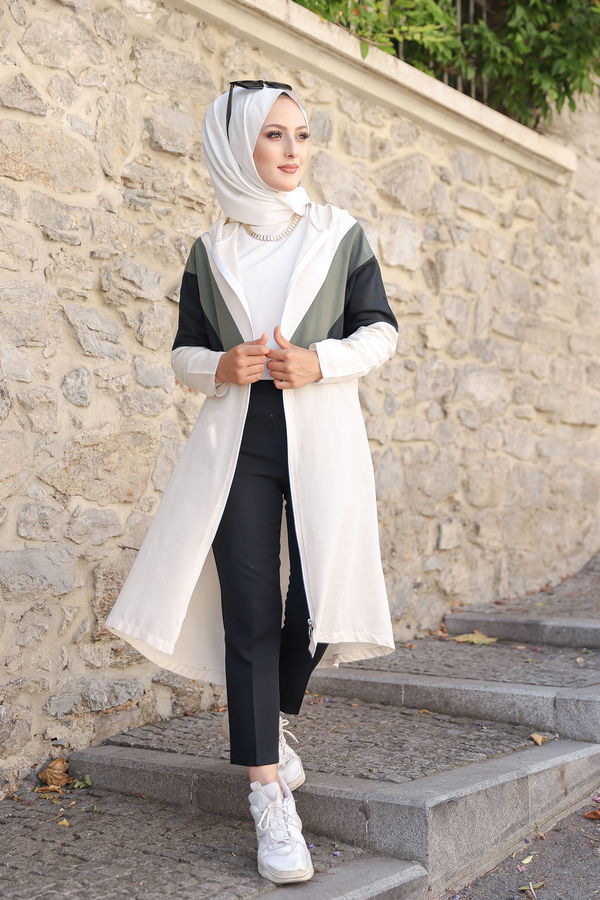 3082 KAPSONLU TUNİK Haki - 3082 HAKİ