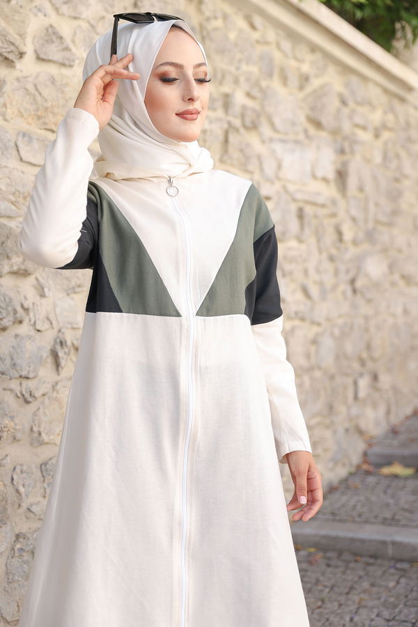 3082 KAPSONLU TUNİK Haki - 3082 HAKİ