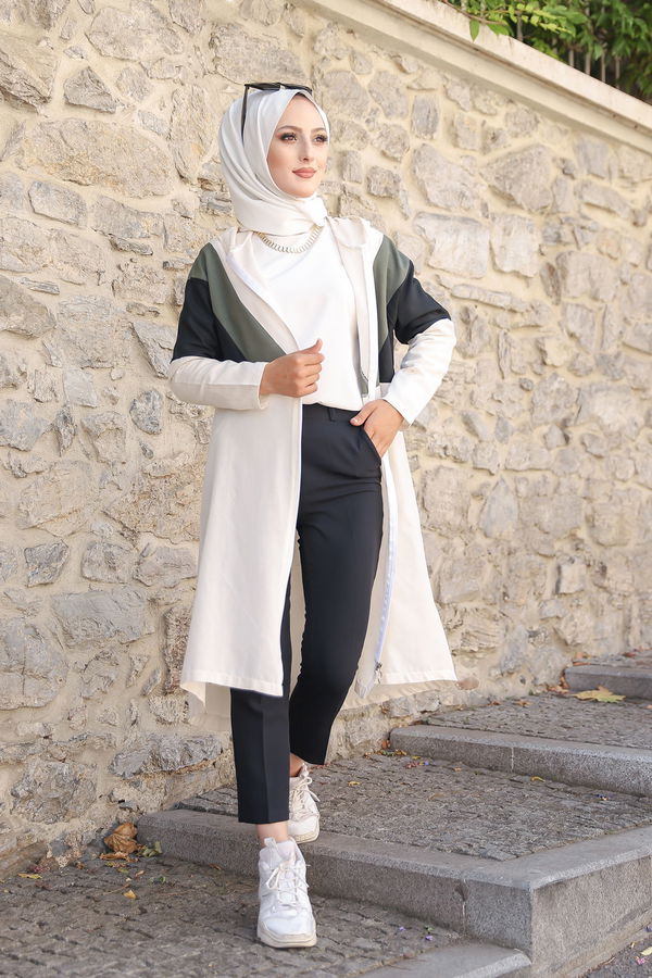 3082 KAPSONLU TUNİK Haki - 3082 HAKİ