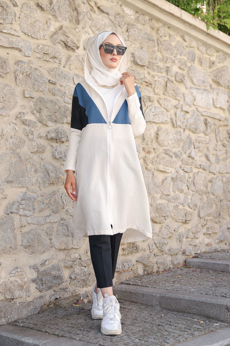 3082 KAPSONLU TUNİK Petrol - 3082