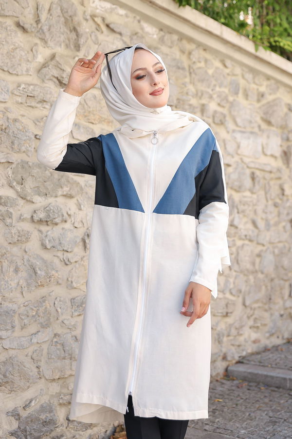 3082 KAPSONLU TUNİK Petrol - 3082