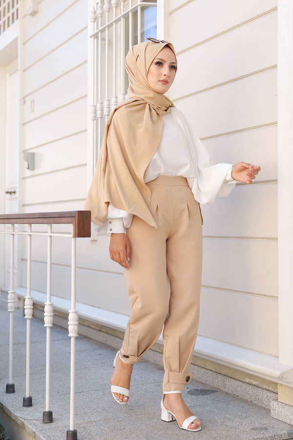 PANTOLON Bej - 8563 BEJ