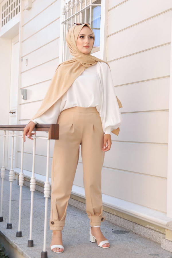 PANTOLON Bej - 8563 BEJ