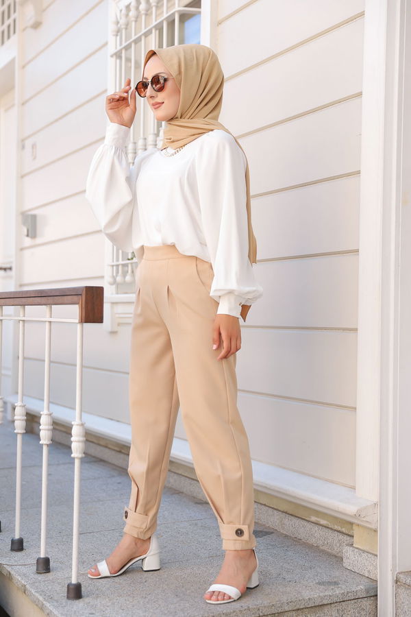 PANTOLON Bej - 8563 BEJ