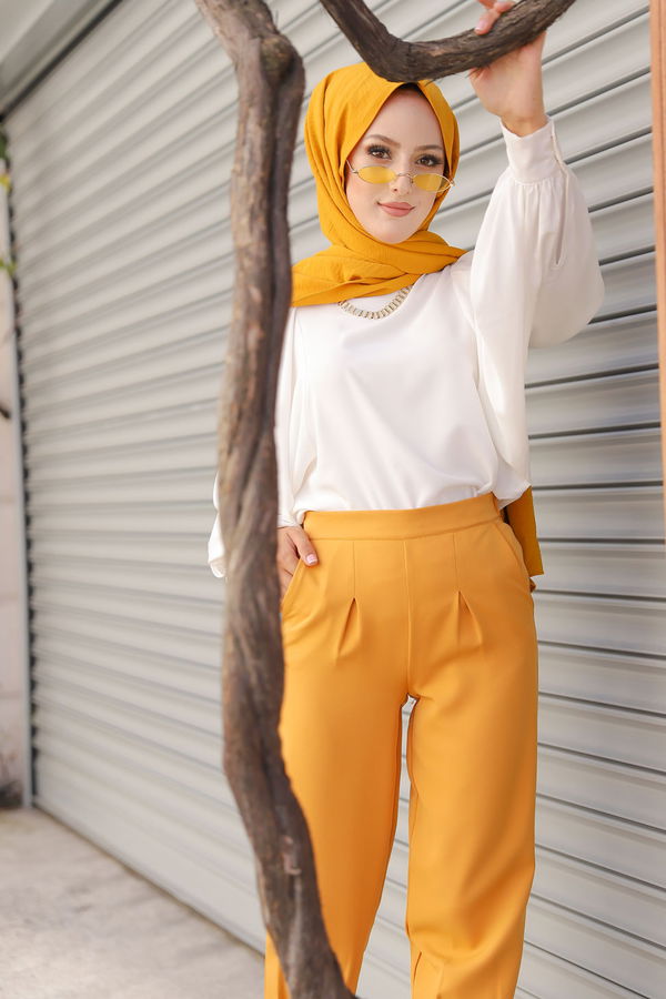 PANTOLON Sarı - 8563