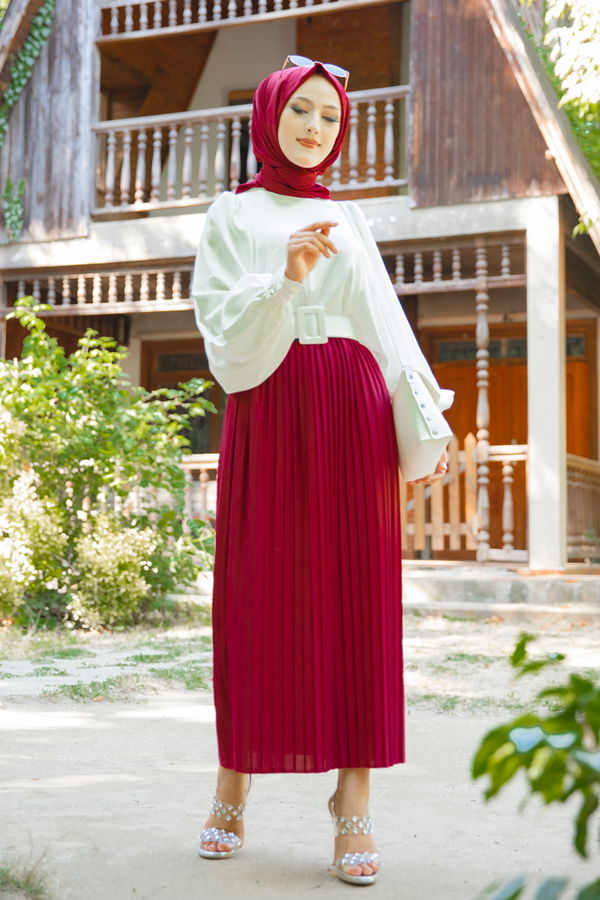 PILISELI ETEK Bordo - 3234