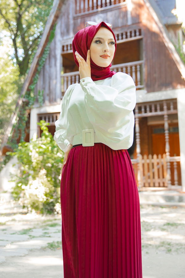 PILISELI ETEK Bordo - 3234