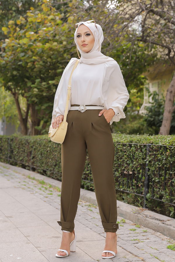 PANTOLON Haki - 8563 HAKİ