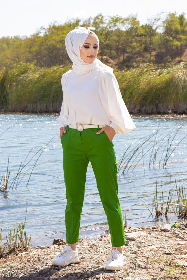 PANTOLON Yeşil - 8580
