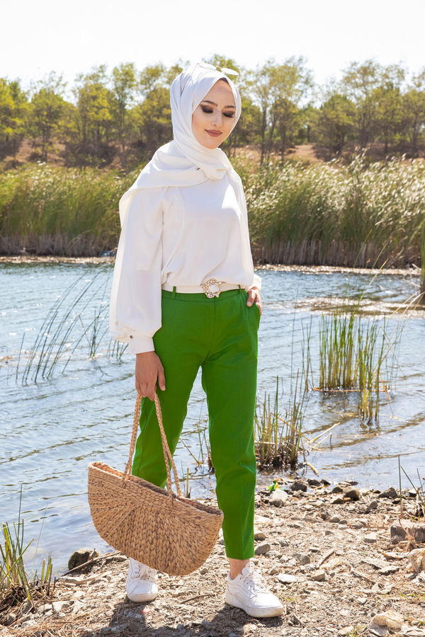 PANTOLON Yeşil - 8580