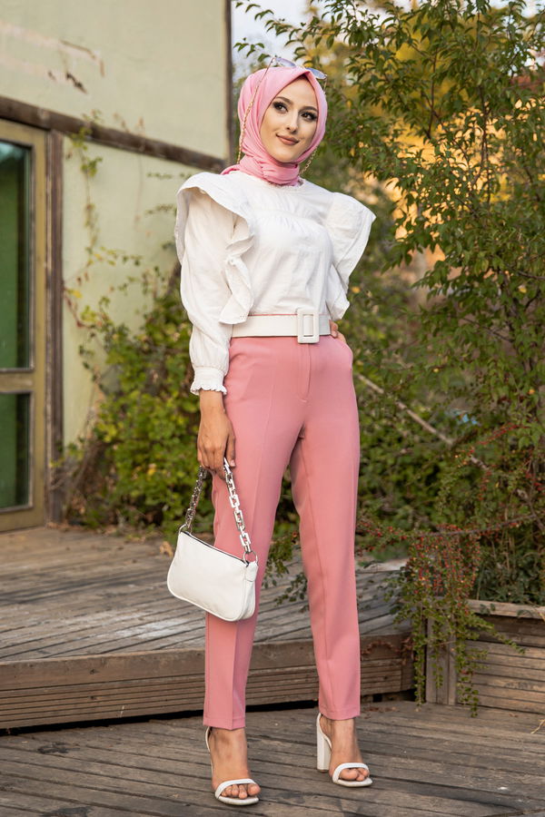 8504 KLASIK PANTOLON Pembe - 8504 PEMBE