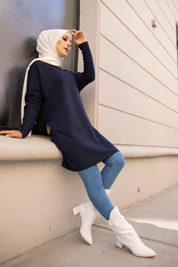 YARASA KOL TUNIK Lacivert - 2811