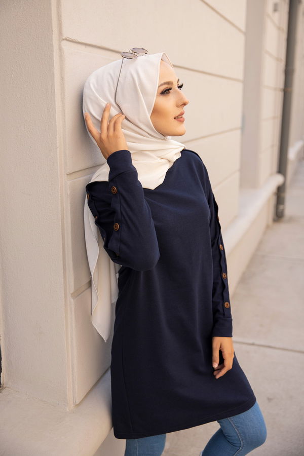 YARASA KOL TUNIK Lacivert - 2811