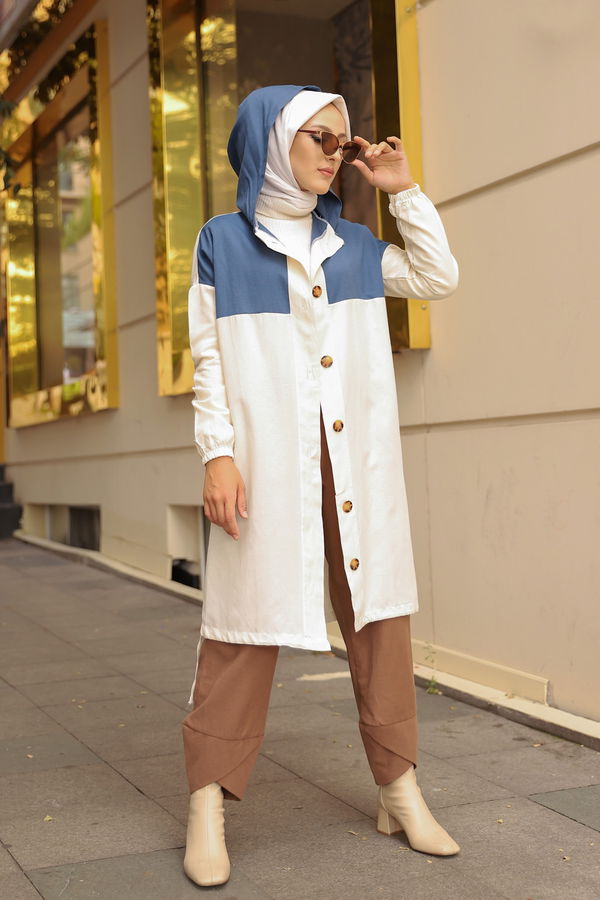 3106 DUGMELI KAP Mavi - 3106 MAVİ