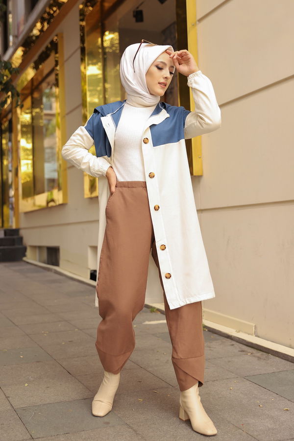 3106 DUGMELI KAP Mavi - 3106 MAVİ