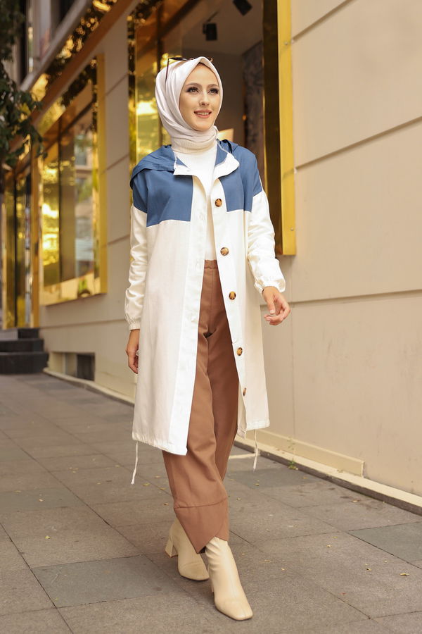 3106 DUGMELI KAP Mavi - 3106 MAVİ