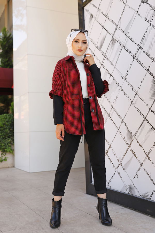 9085 CEKET Kırmızı - 9085 Kırmızı