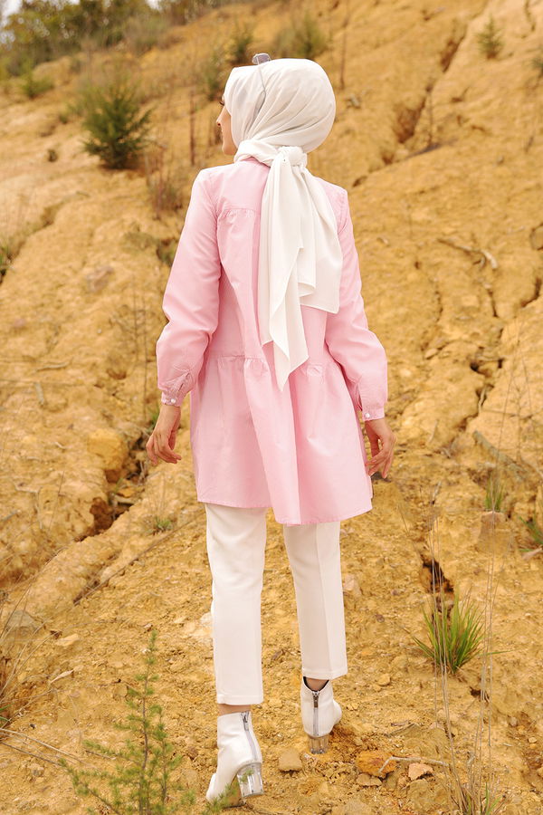 CIZGILI TUNIK Pembe - 3122