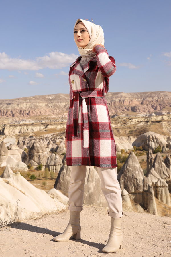 3315 KAP - Siyah - 46 Bordo - 3315