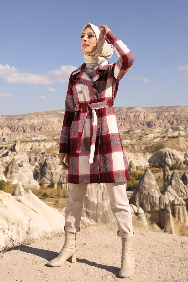 3315 KAP - Siyah - 46 Bordo - 3315