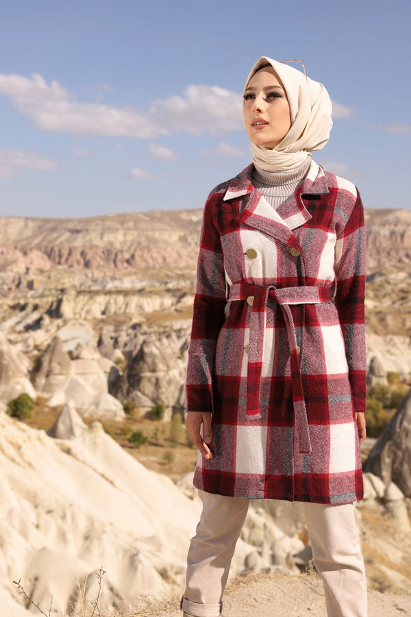 3315 KAP - Siyah - 46 Bordo - 3315