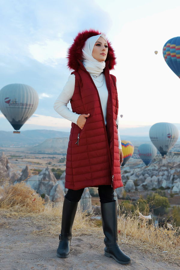 8633 YELEK Bordo - 8633 BORDO