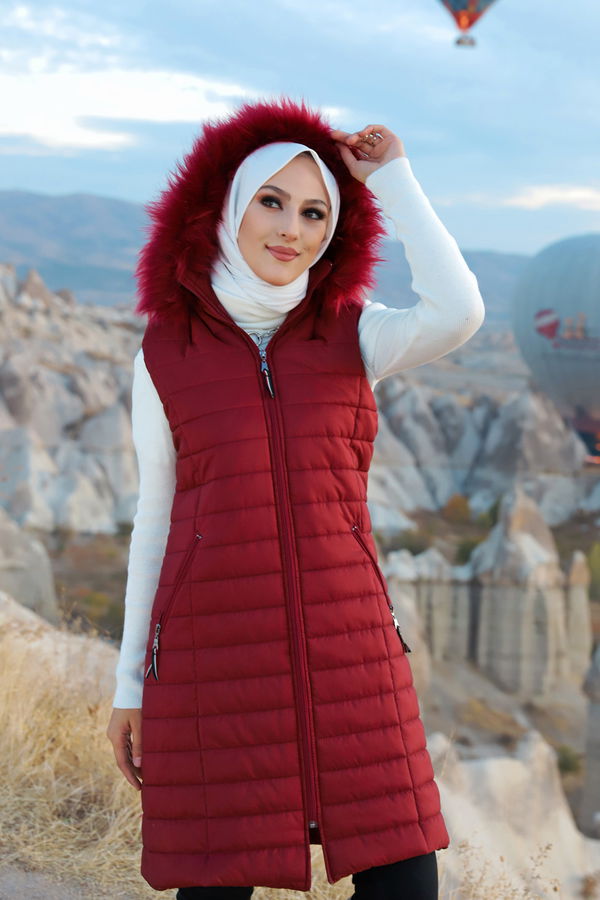 8633 YELEK Bordo - 8633 BORDO