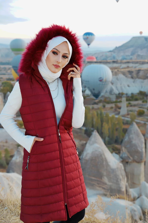 8633 YELEK Bordo - 8633 BORDO
