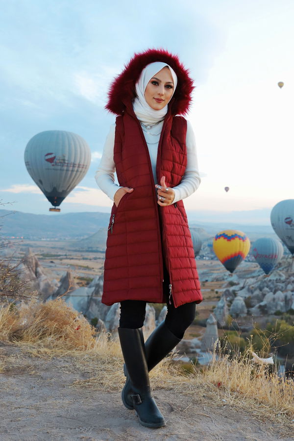 8633 YELEK Bordo - 8633 BORDO