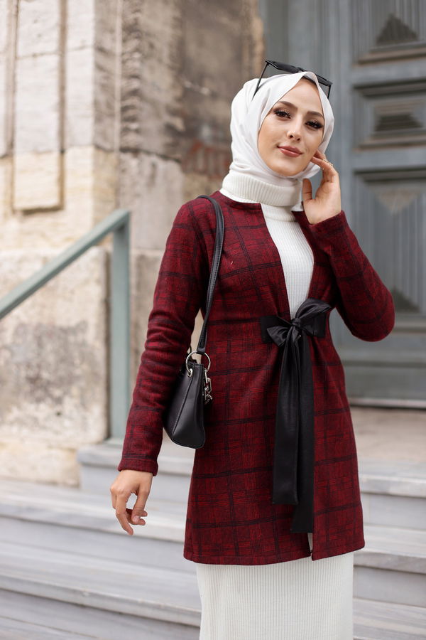 3339 CEKET - Siyah Mürdüm - 46 Bordo - 3339 BORDO
