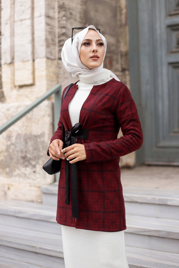 3339 CEKET - Siyah Mürdüm - 46 Bordo - 3339 BORDO